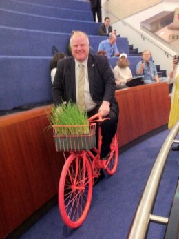even this guys smiles with a bike under his butt