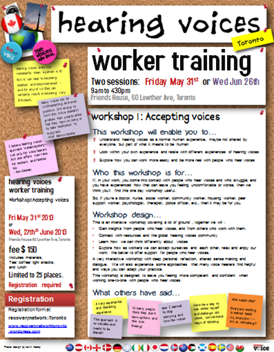 hearing voices worker training-May&Jun2013