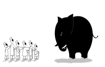 six men and the elephant