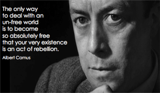 the only way to deal with an unfree world…