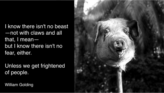 unless we get frightened of people