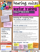 Hearing Voices Worker Training #Accepting Voices 27Mar2015