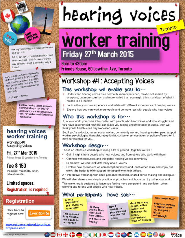 Hearing Voices Worker Training #Accepting Voices 27Mar2015