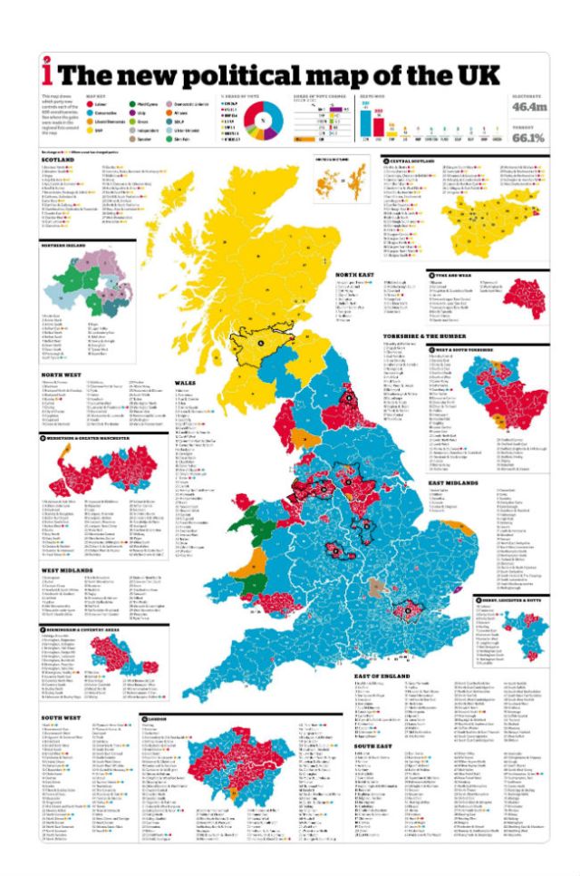plitical map f uk